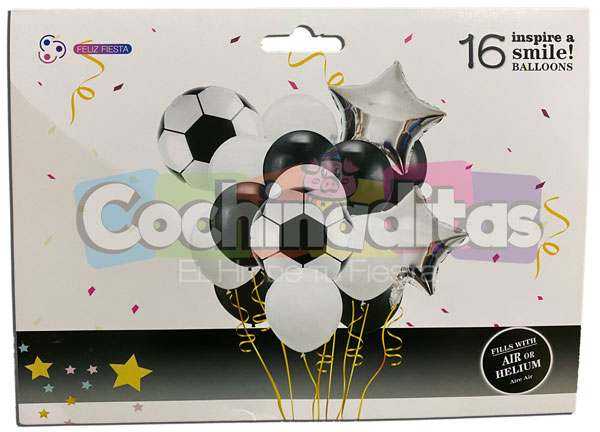 Set de decoración de globos fútbol - BLOOM Mayorista