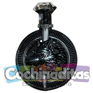 Escudo medieval lobo