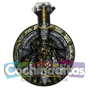 Escudo medieval calavera