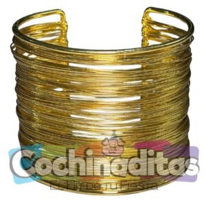 Brazalete de aros metálico
