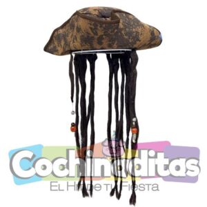 Gorro de pirata con rastas