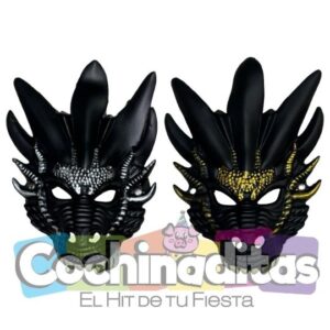 Máscara de dragón negro