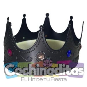 Corona de rey negra