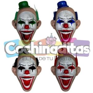 Máscara payaso con gorrito
