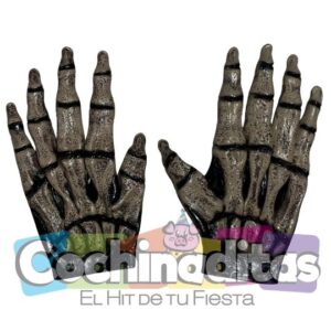 Guantes calavera de látex