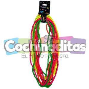 Collar de perlas neón