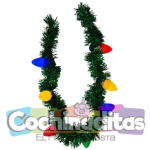 Collar focos con luz escarchado