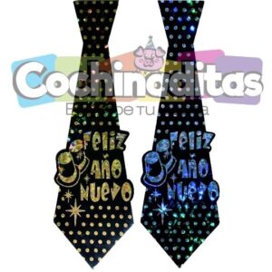 Corbata de cartón Feliz Año Nuevo