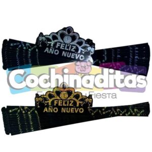 Corona de cartón Feliz Año Nuevo