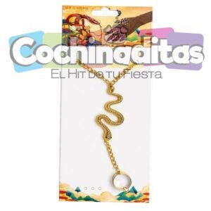 Pulsera de serpiente con anillo