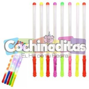 Vara de plástico con luz