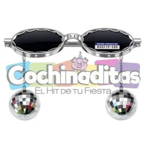 lente bola disco plata