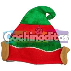 Gorro duende navideño con orejas
