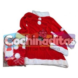 Vestido Sra. Claus niña