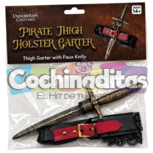 Piernera con daga pirata
