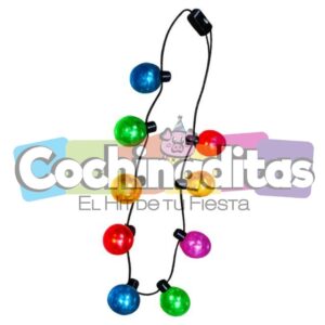 Colla navideño foco redondo