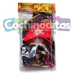 Kit pirata con mascara bronce