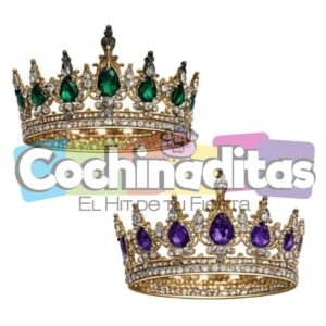 Corona de metal dorada