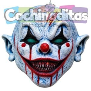 Payaso ojos verdes látex