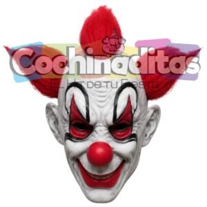 Payaso mechones rojos de látex