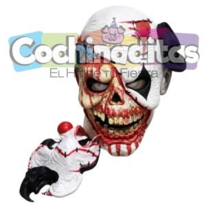 Payaso calavera de látex