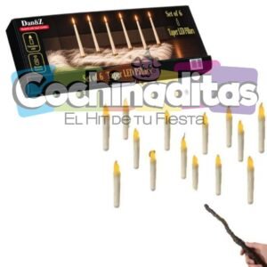 Set de velas flotantes con luz