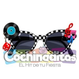 Lente de notas musicales 80´s
