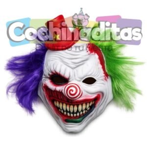 Máscara de latex Payaso espiral